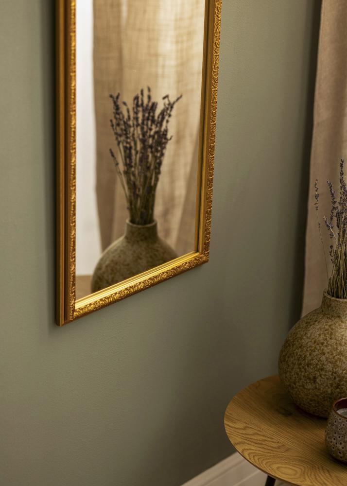 Espelho Nostalgia Dourado 35x125 cm