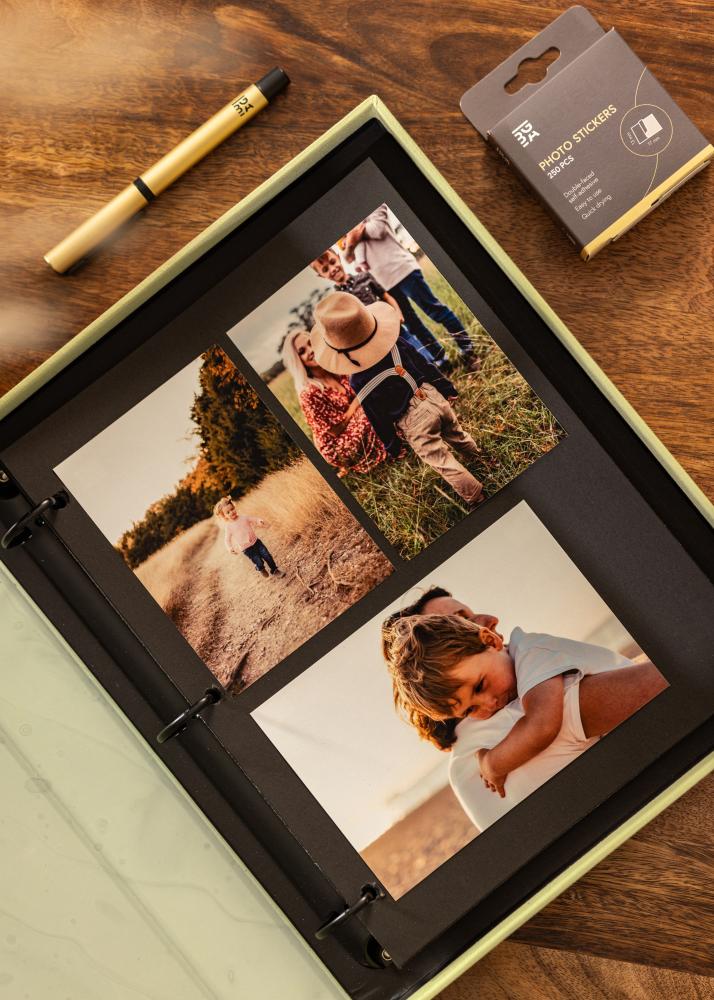 KAILA HI LITTLE ONE Hortelã - Coffee Table Photo Álbum (60 Preto Páginas)