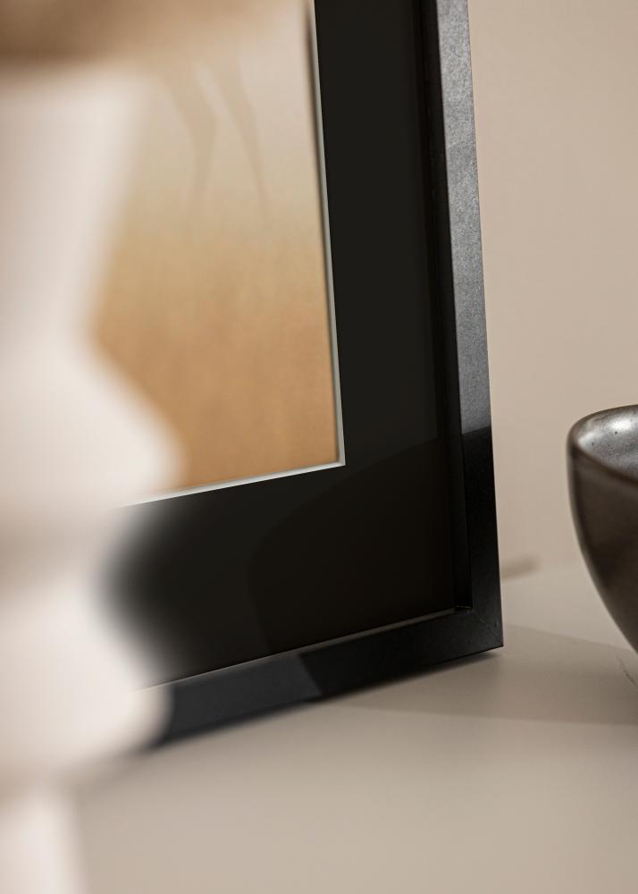 Moldura Trendy Preto 20x25 cm - Passe-partout Preto 14x18 cm