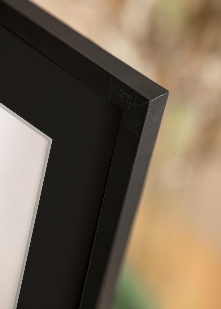 Moldura Trendy Preto 20x25 cm - Passe-partout Preto 14x18 cm