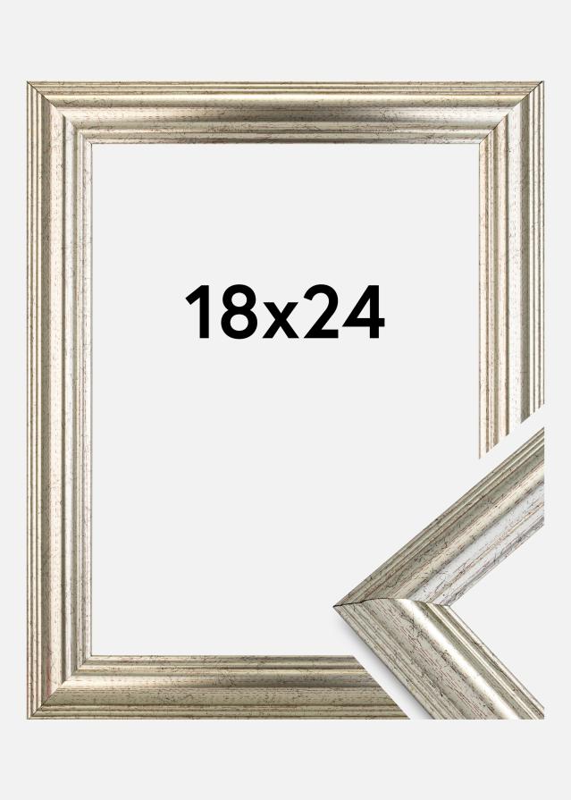 Moldura Västkusten Prateado 18x24 cm