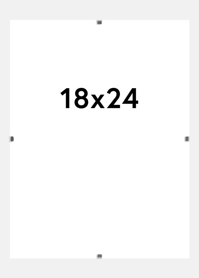 Moldura Moldura com mola Vidro acrílico 18x24 cm