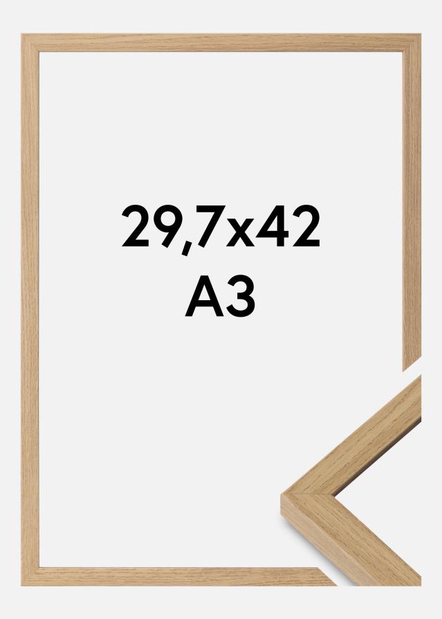 Moldura Ares Vidro acrílico Natural Oak 29,7x42 cm (A3)