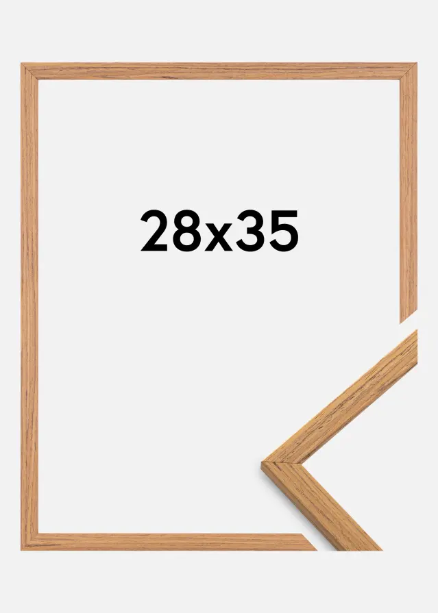 Moldura Edsbyn Vidro acrílico Teca 28x35 cm