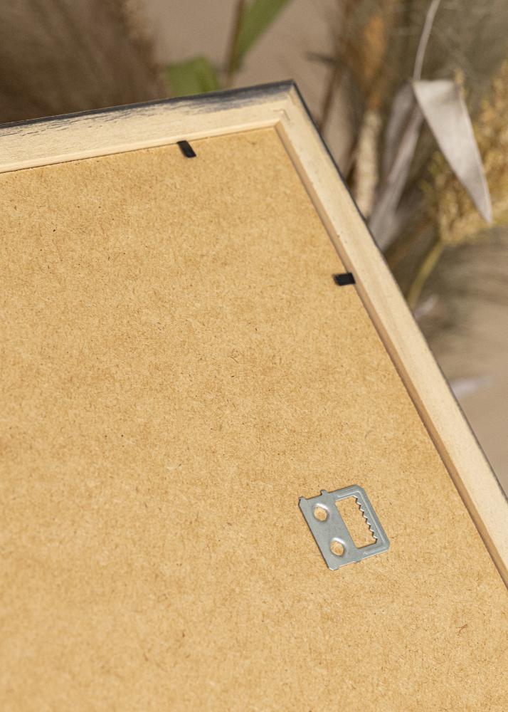 Moldura Prateado Wood Vidro acrílico 33x95 cm