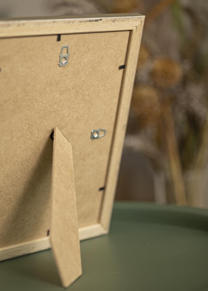 Moldura Prateado Wood 20x20 cm