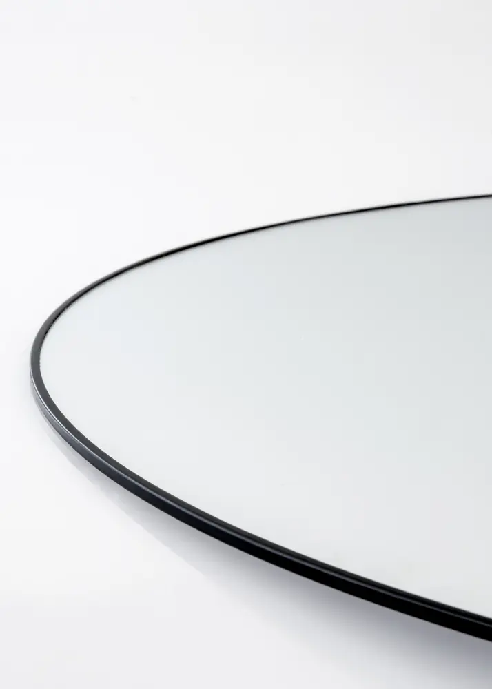 KAILA Round Mirror - Thin Black 100 cm Ø