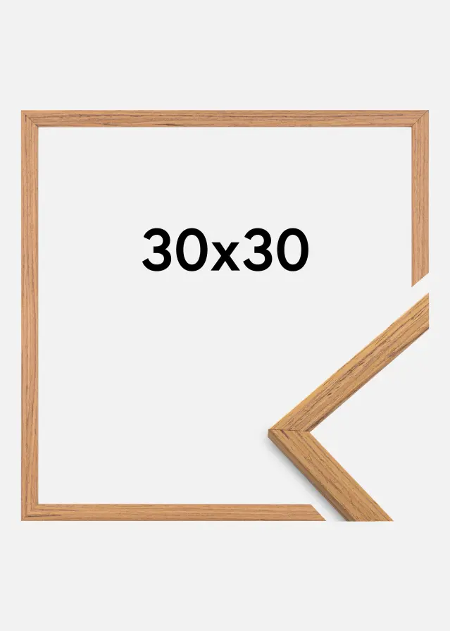 Moldura Edsbyn Vidro acrílico Teca 30x30 cm