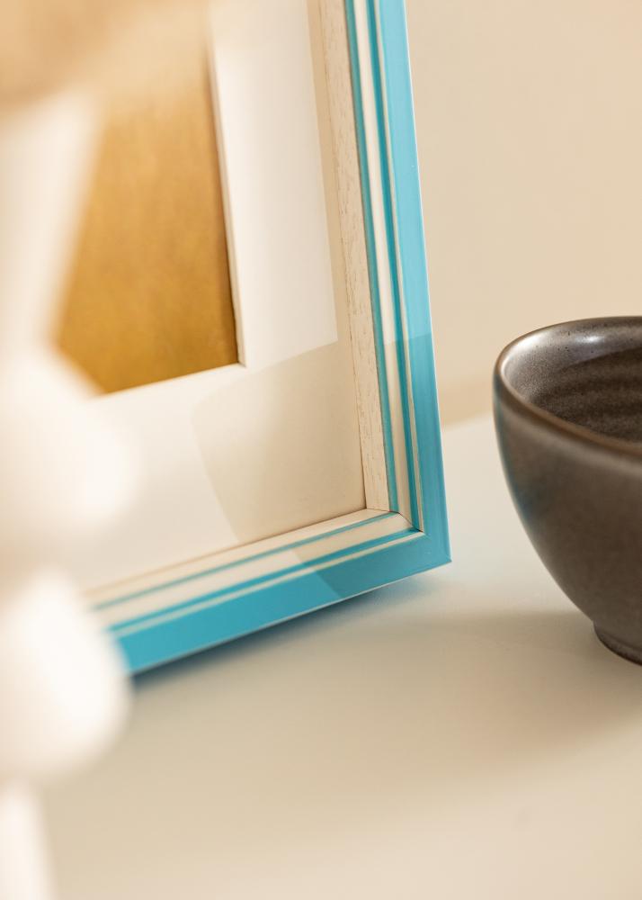 Moldura Diana Vidro acrílico Azul-claro 20x25 cm