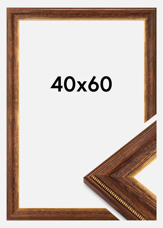 Moldura Fabriano Akrylglas Castanho 40x60 cm