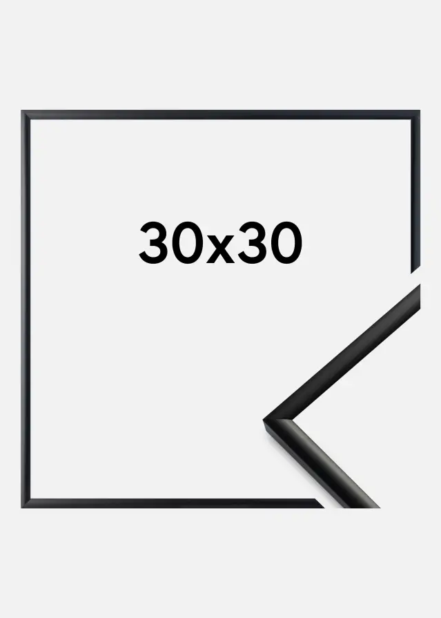 Moldura New Lifestyle Vidro acrílico Preto mate 30x30 cm