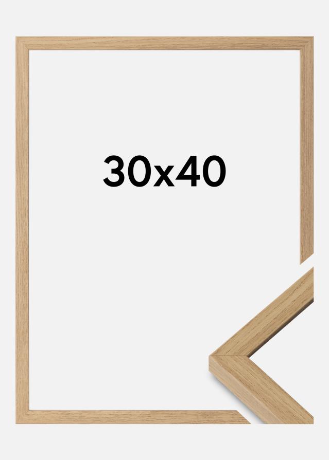 Moldura Ares Vidro acrílico Natural Oak 30x40 cm