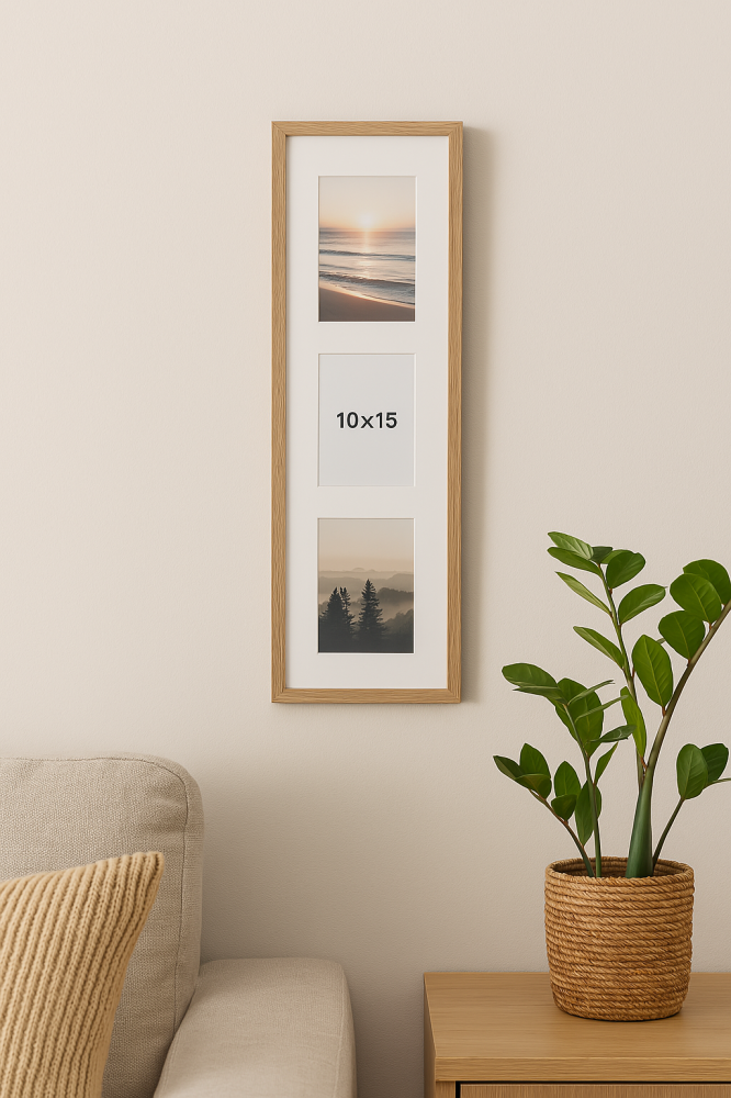 Edsbyn Conjunto de molduras I Carvalho - 3 Fotografias (10x15 cm)