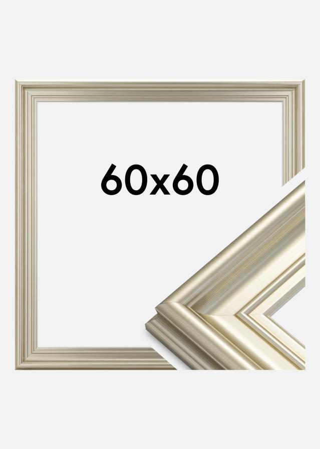 Moldura Mora Premium Prateado 60x60 cm