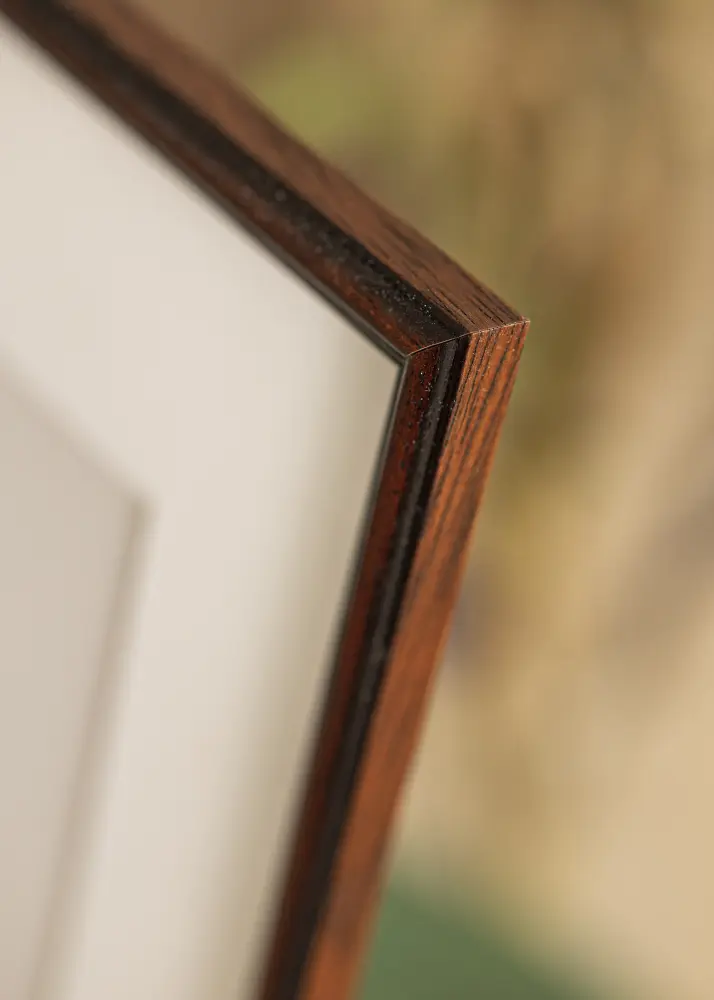 Moldura Horndal Vidro acrílico Nogueira 20x20 cm