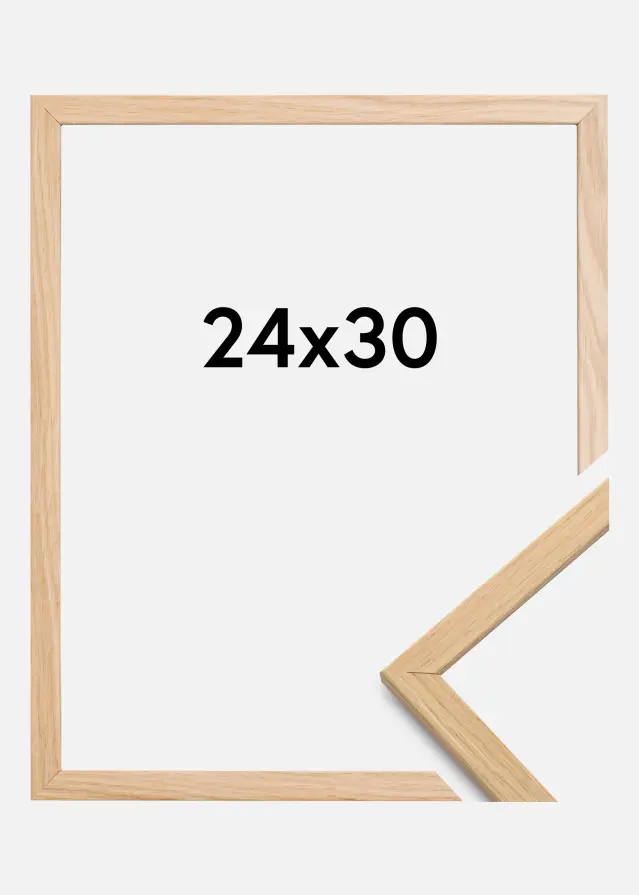 Moldura Edsbyn Vidro acrílico Carvalho 24x30 cm