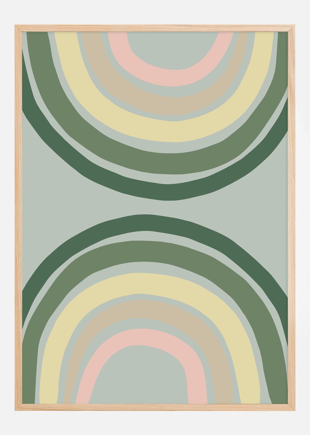 Product Image for Double Rainbow Green Póster (21x29.7 cm (A4))
