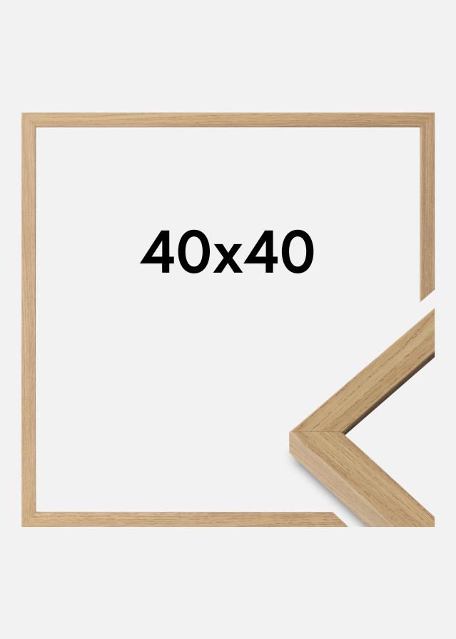 Moldura Ares Vidro acrílico Natural Oak 40x40 cm