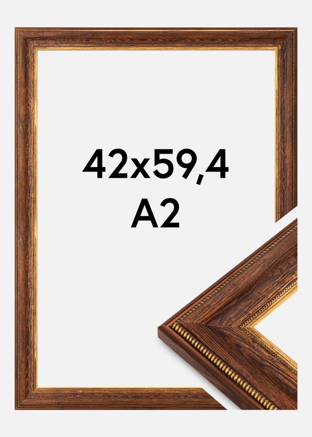 Moldura Fabriano Acrílico Castanho 42x59,4 cm (A2)