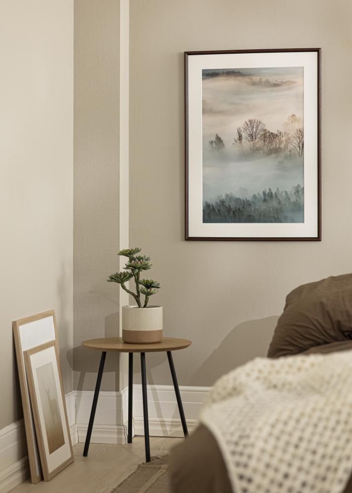 Moldura Horndal Vidro acrílico Nogueira 35x35 cm