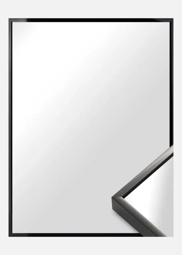Espelho Nielsen Premium Alpha Brilhante Preto - Tamanho personalizável