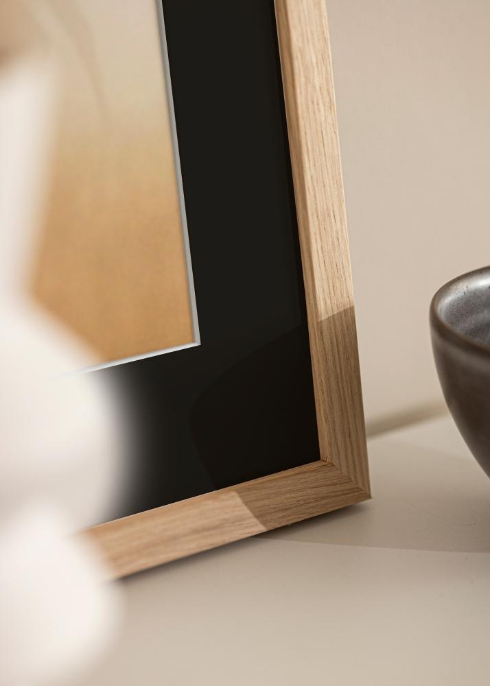 Moldura Grimsåker Carvalho 60x60 cm - Passe-partout Preto 50x50 cm