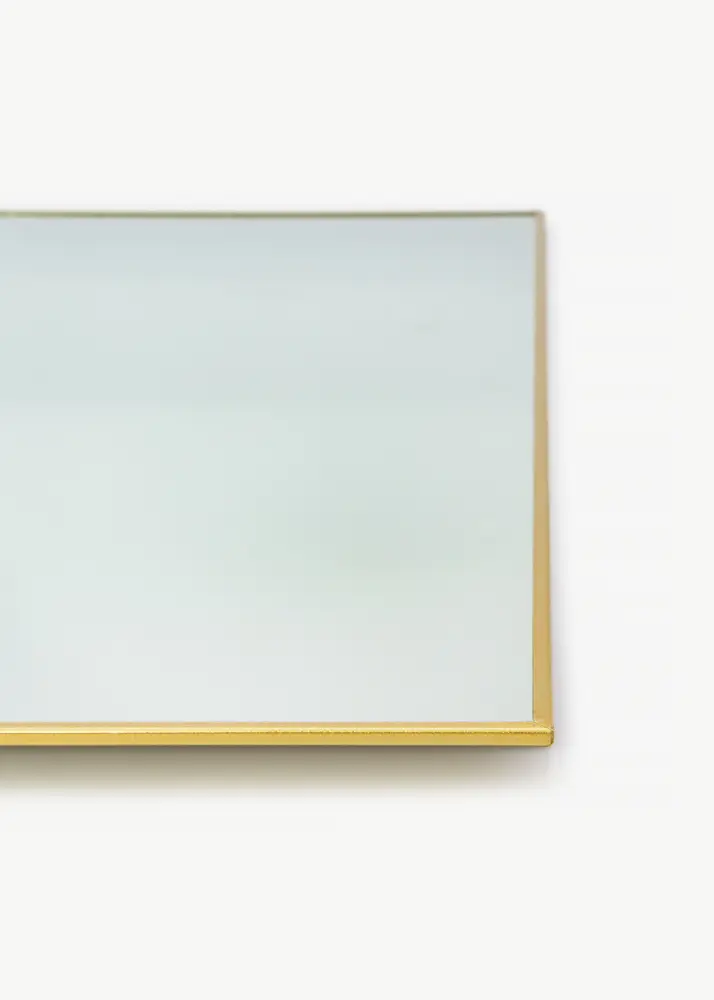 KAILA Square Mirror - Thin Brass 40x40 cm