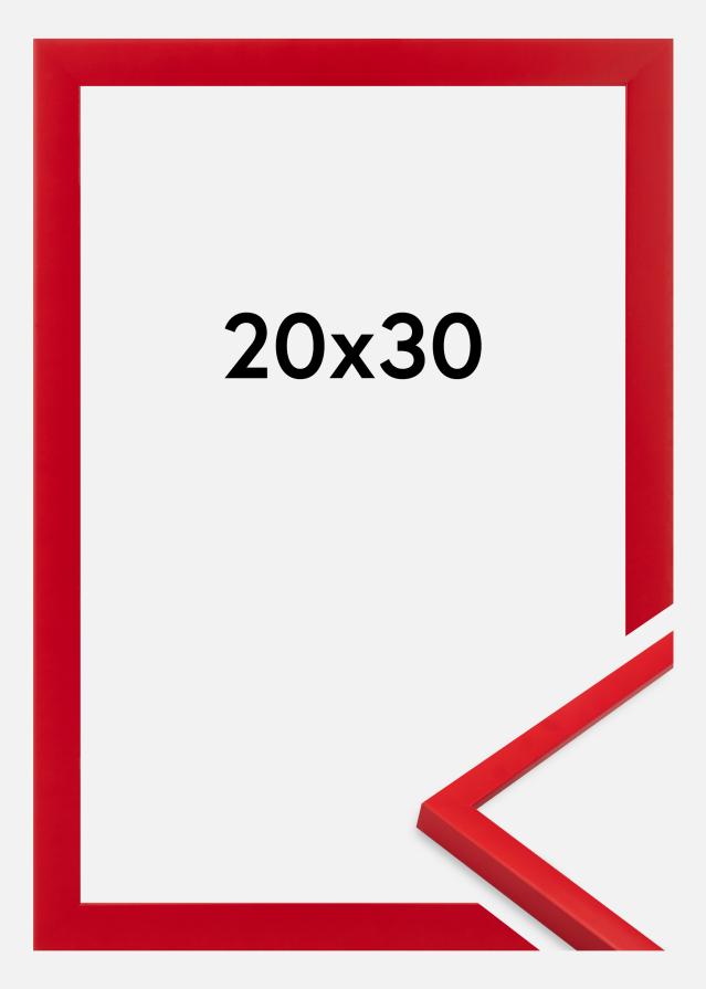 Moldura Kent Vidro acrílico Vermelha 20x30 cm