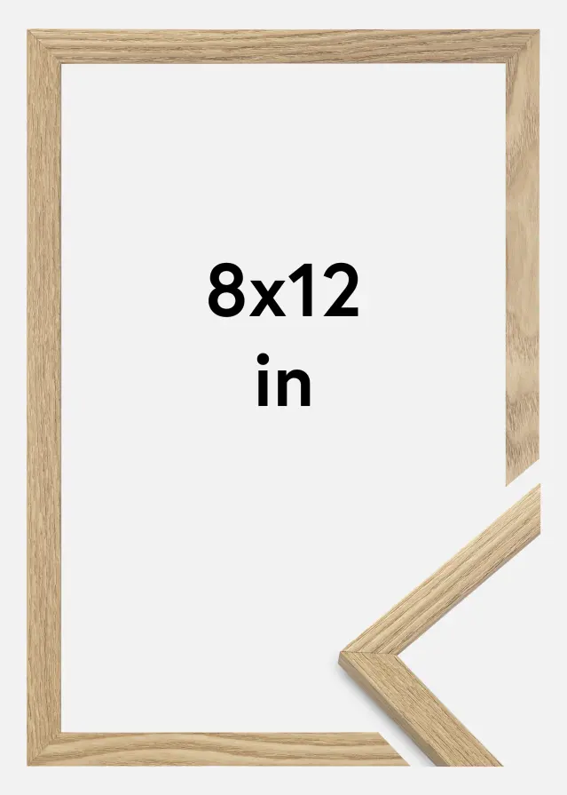 Moldura Trendy Vidro Acrílico Carvalho 8x12 inches (20,32x30,48 cm)