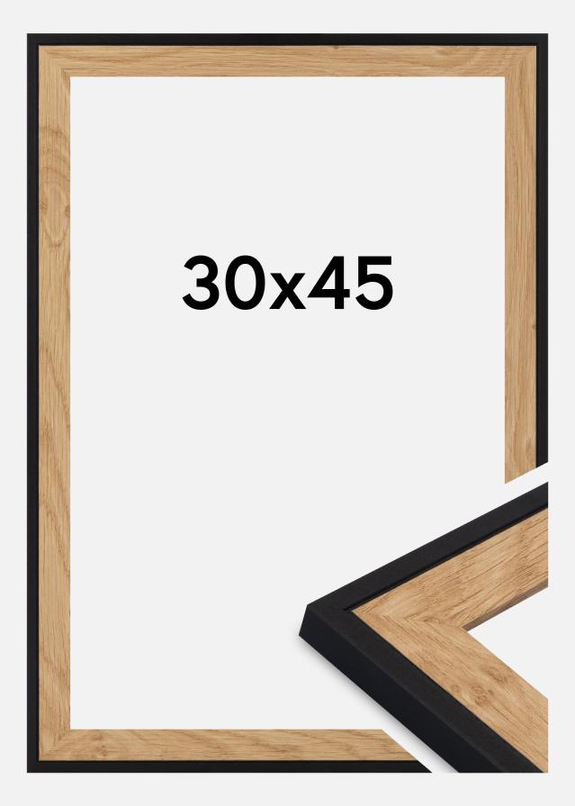 Moldura Iris Vidro acrílico Preto 30x45 cm