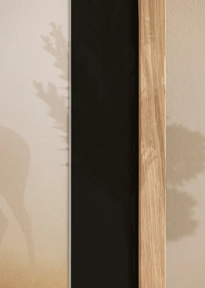 Moldura Grimsåker Carvalho 30x30 cm - Passe-partout Preto 20x20 cm