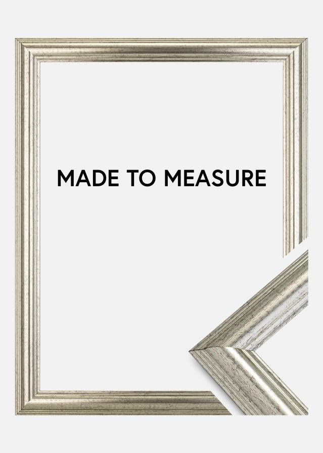 Moldura Västkusten Prateado - Tamanho personalizável