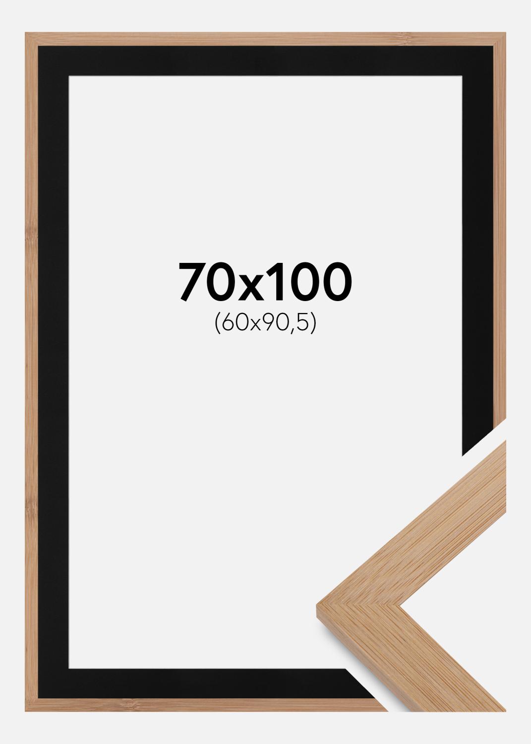 Product Image for Moldura Hoei Bambu 70x100 cm - Passe-partout Preto 61x91,5 cm