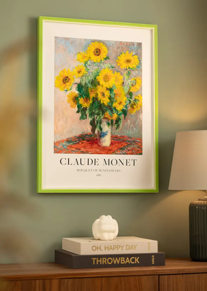 Moldura Diana Vidro acrílico Verde-claro 30x45 cm