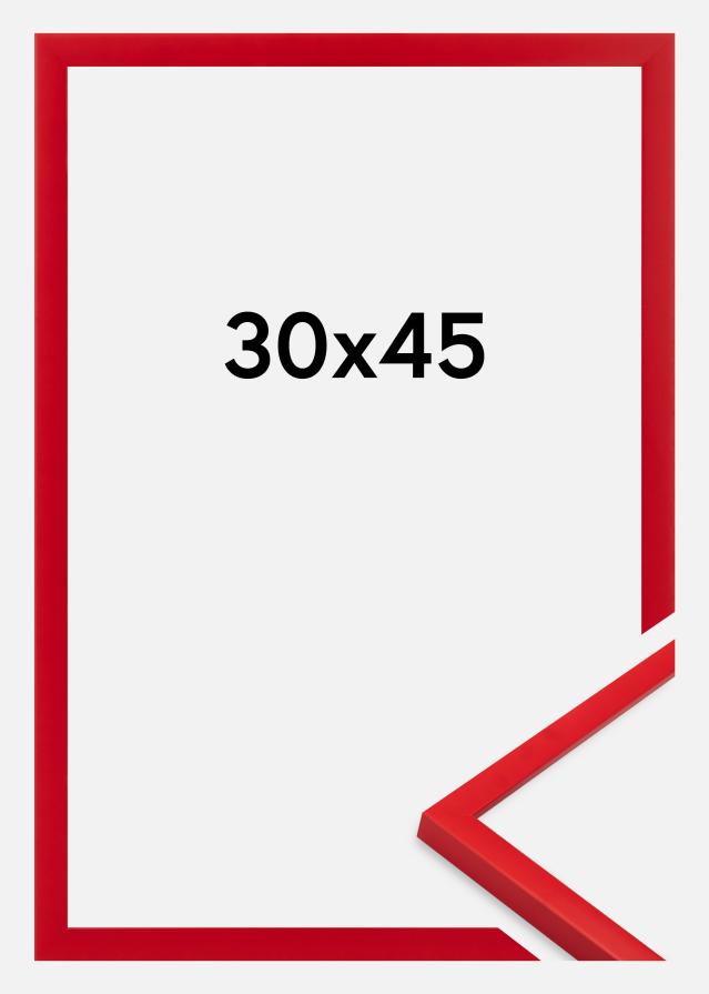 Moldura Kent Vidro acrílico Vermelha 30x45 cm