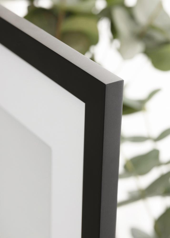 Moldura Jämtland Vidro acrílico Preto 9x80 cm