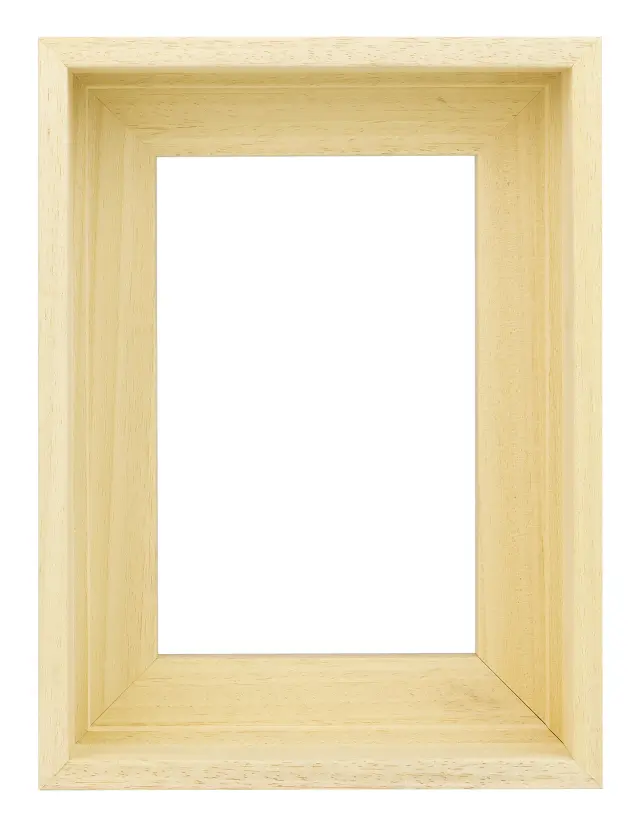 Moldura para telas Ontario 3D Madeira ayous não tratada 29,7x42 cm (A3)