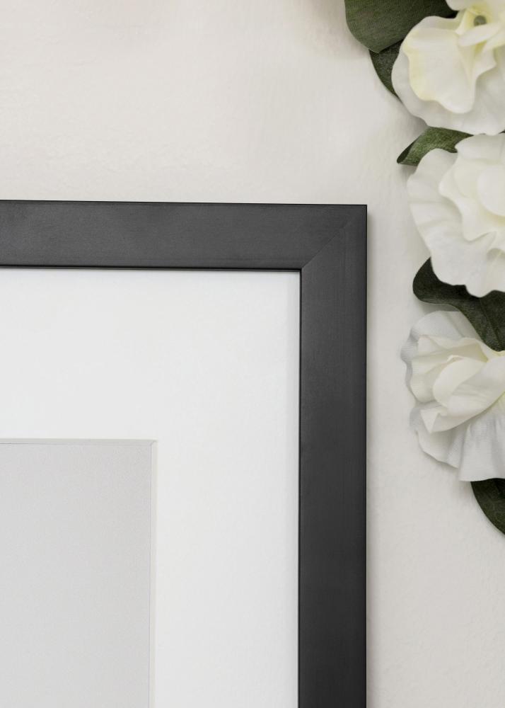 Moldura Jämtland Vidro acrílico Preto 9x80 cm