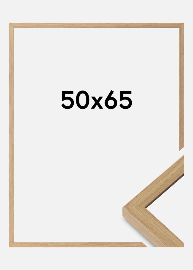 Moldura Ares Vidro acrílico Natural Oak 50x65 cm