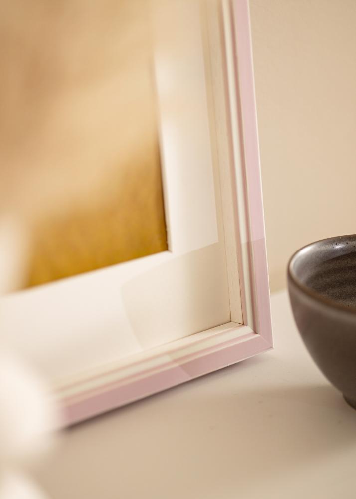 Moldura Diana Vidro acrílico Cor-de-rosa 20x25 cm