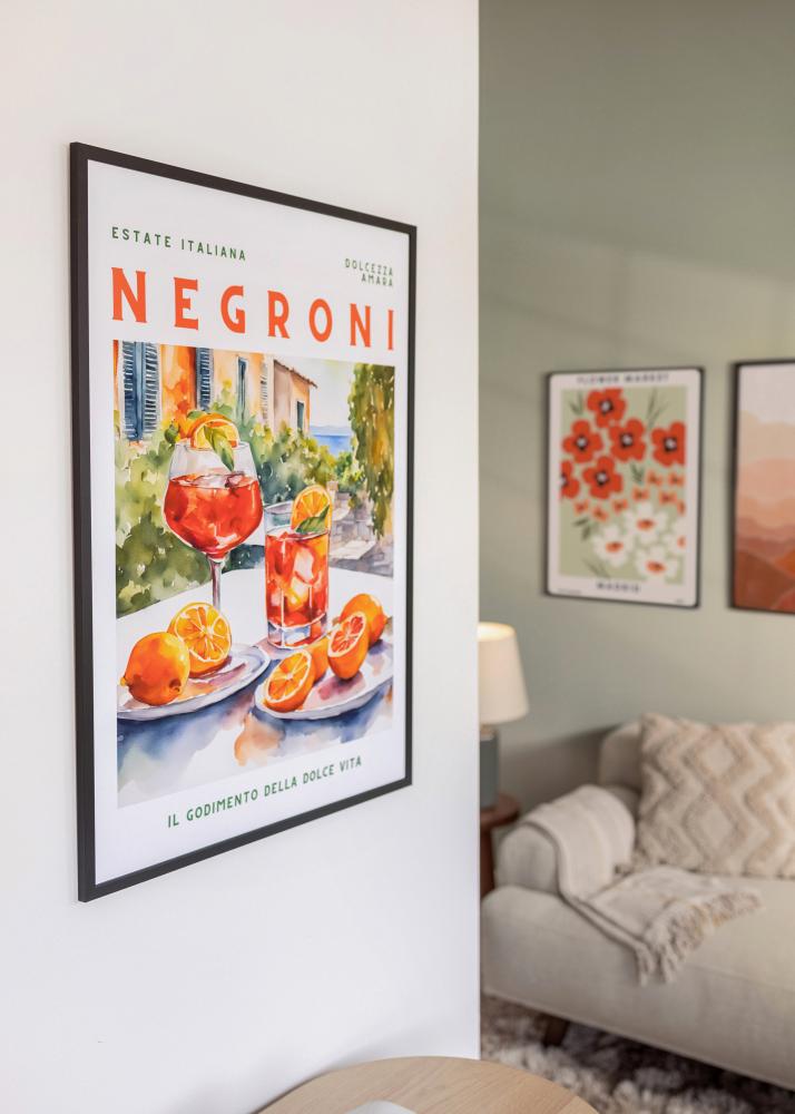 Moldura Edsbyn Vidro acrílico Preto 9x11 cm