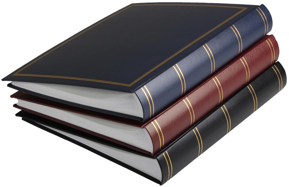 Diamante Álbuns de fotografias Preto 27,5x32 cm (100 Páginas brancas)