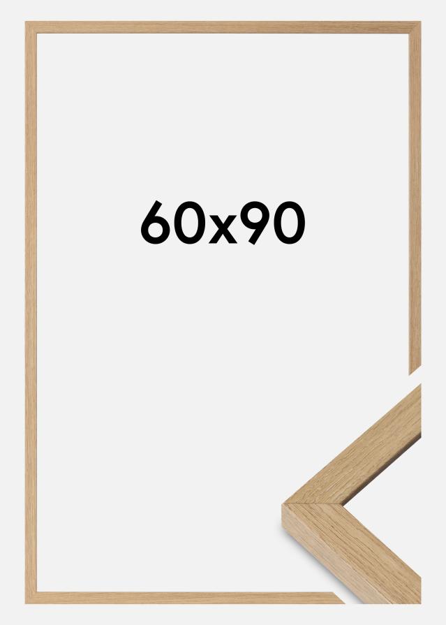 Moldura Hermes Vidro acrílico Natural Oak 60x90 cm