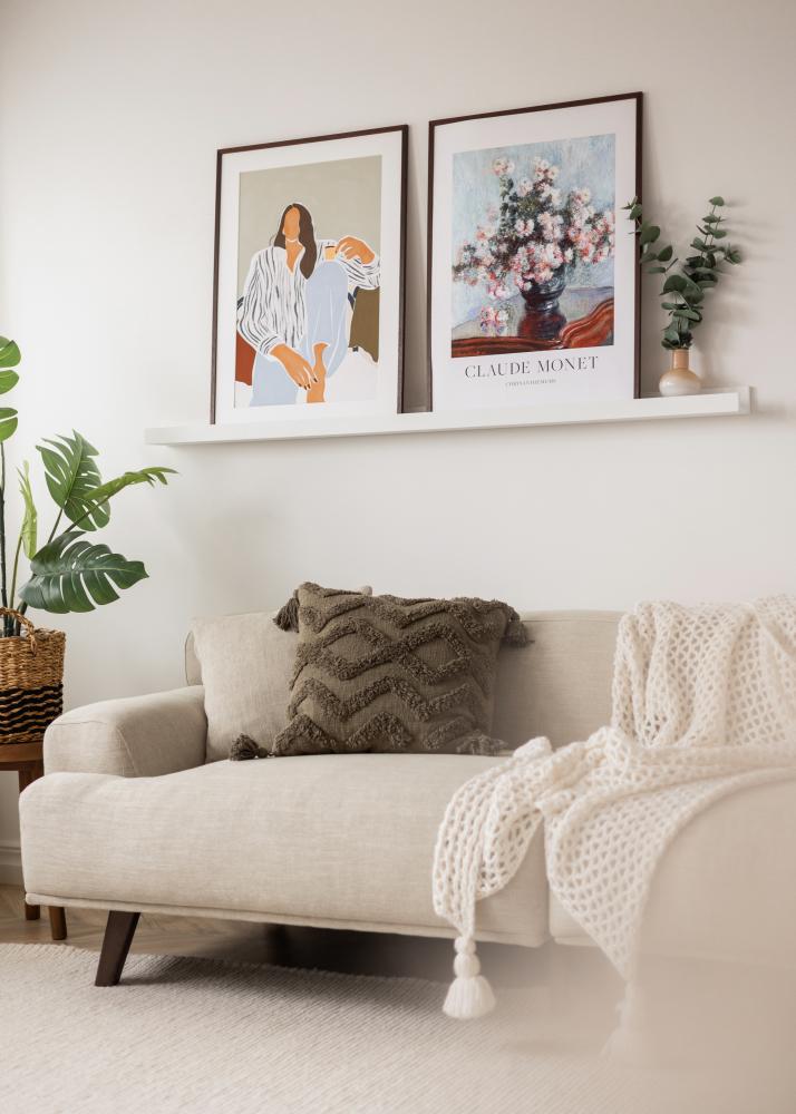 KAILA Prateleira para Quadros Branca 150 cm