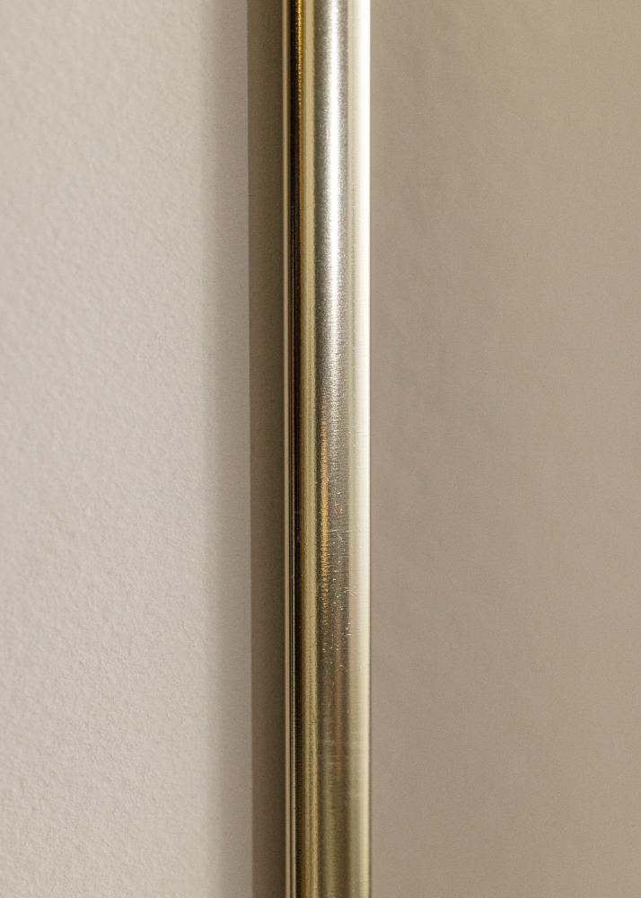 Moldura Alumínio Vidro acrílico Brilhante Dourado 21x29,7 cm (A4)