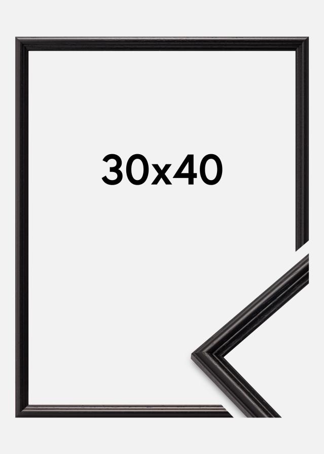 Moldura Horndal Vidro acrílico Preto 30x40 cm