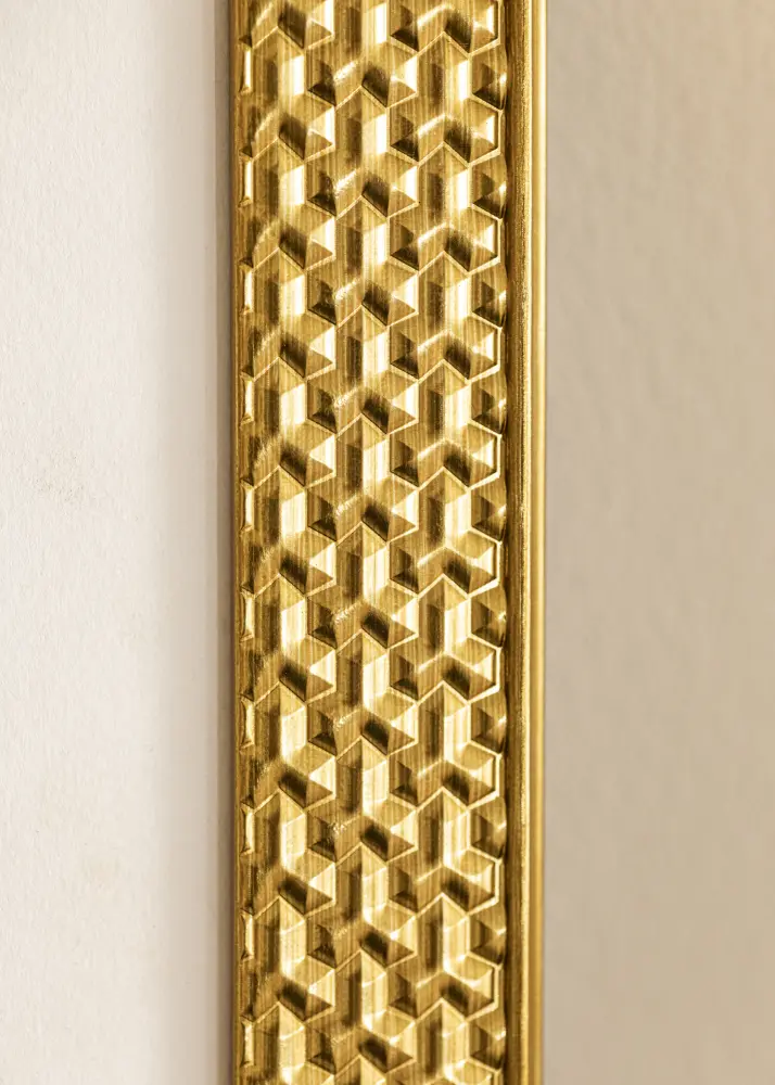 Moldura Grace Vidro acrílico Dourado 50x70 cm