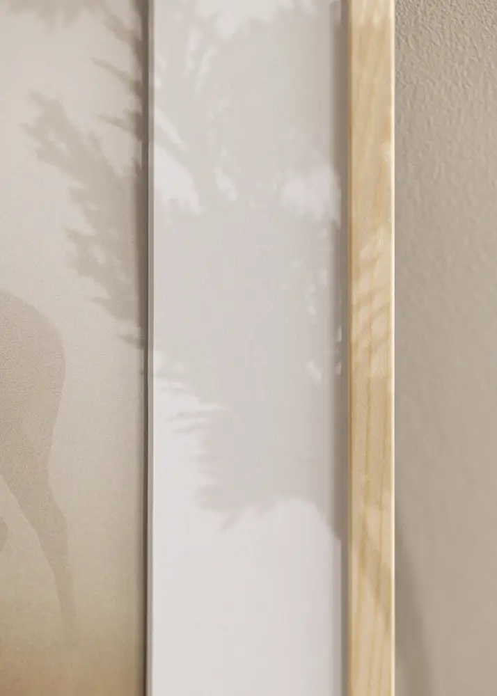 Moldura Galant Pinho 40x40 cm - Passe-partout Branco 10x10 inches