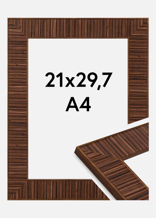 Moldura Agust Vidro acrílico Rosewood 21x29,7 cm (A4)