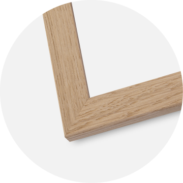 Moldura Trendline Carvalho 42x59,4 cm (A2) - Passe-partout Preto 25x38 cm